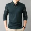 Men's Lapel Faux Two-Piece Warm Top