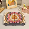 (US Local)Diamond Painting Storage Box DIY 5D Diamond Painting Jewelry Box (Pattern A)