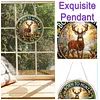 Diamond Painting Single-Sided Acrylic Deer Pendant for Home Wall Door and Window Decoration