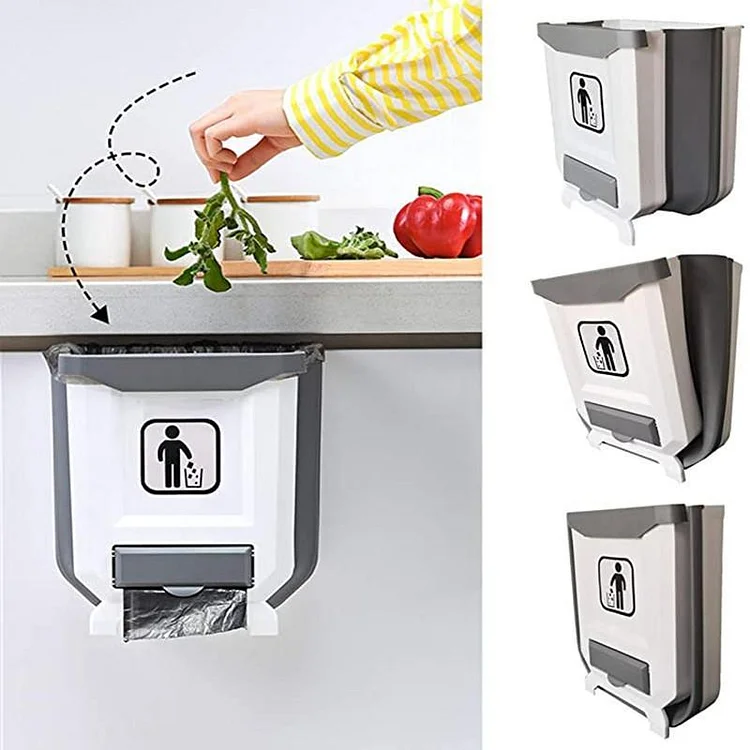 🔥2025 Hot Sale🔥Foldable Kitchen Cabinet Trash Can