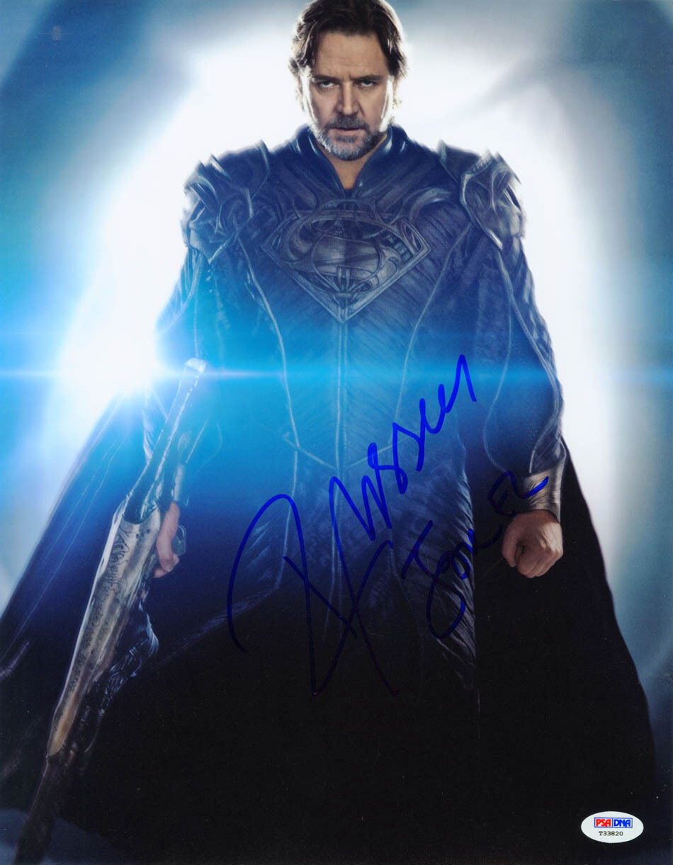 Russell Crowe SIGNED 11x14 Photo Poster painting Jor-EL Man of Steel Superman PSA/DNA AUTOGRAPH