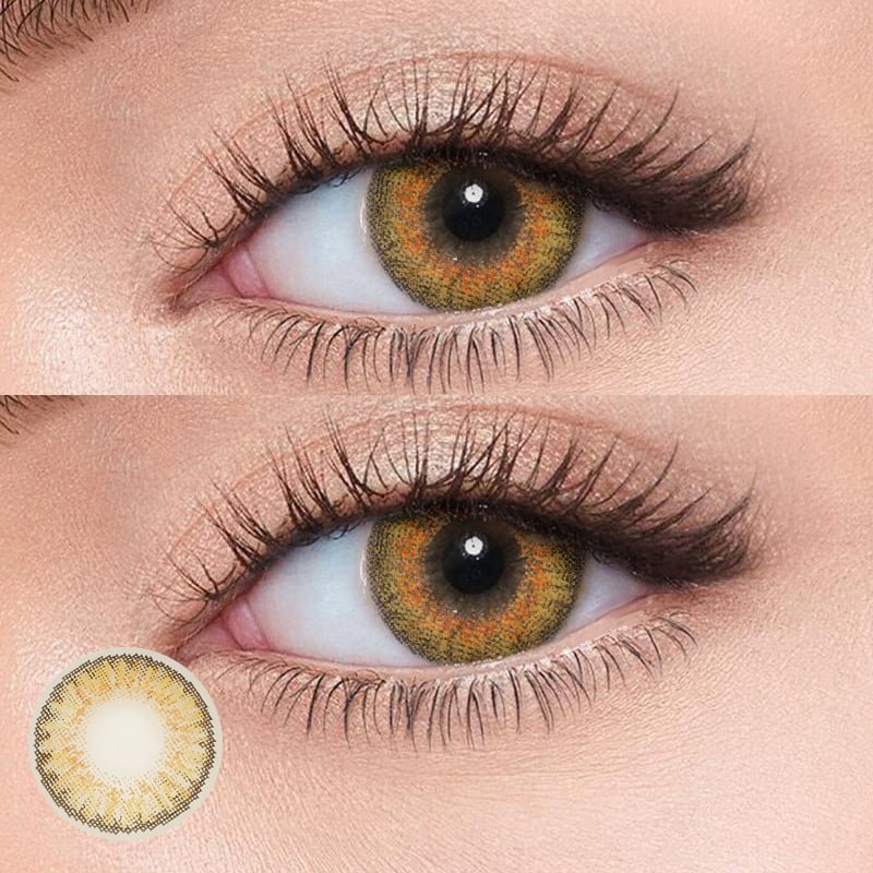 3-Tone Pure Hazel Colored Contact Lenses 14.0mm