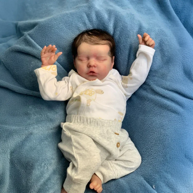 17" Look Real Lifelike Silicone Vinyl Eyes Closed Reborn Newborn Baby Doll Girl Daottia：Realistic Reborn Baby Dolls By Rsgdolls®