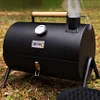 Outdoor camping portable thermometer double-sided grill smoked cold rolled steel barbecue grill