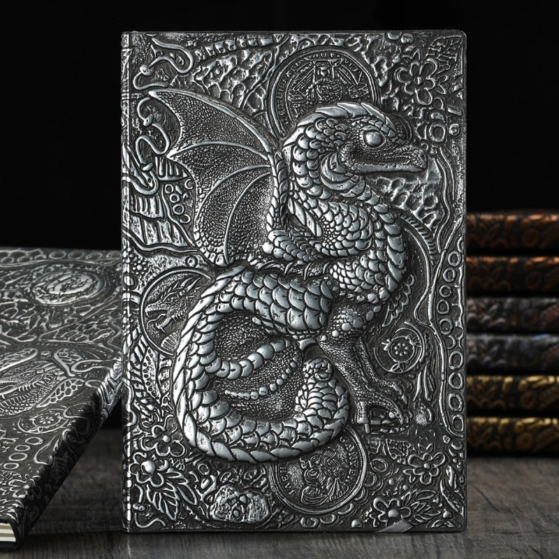 A5 Dragon Retro Embossed Creative Fashion Business Notebook