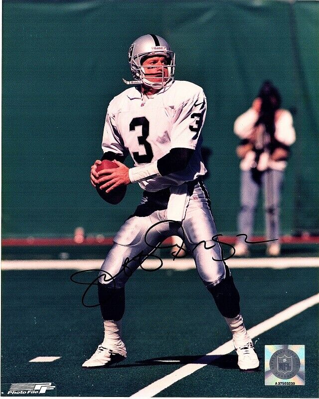 Jeff George Signed - Autographed Oakland Raiders 8x10 inch Photo Poster painting with COA