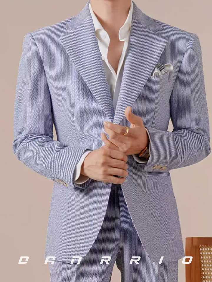 DANRRIO Italian Fashion Business Casual Striped Suit  DANRRIO.COM DANRRIO