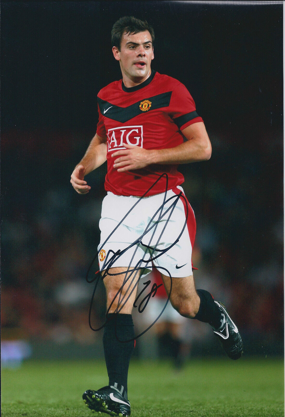 Darron GIBSON SIGNED COA Autograph 12x8 Photo Poster painting AFTAL Manchester United