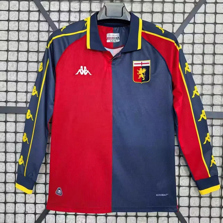 1999/2000 Genoa Home Long Sleeve Retro Jersey