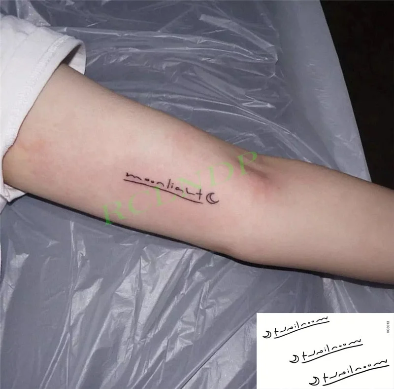 Waterproof Temporary Tattoo Sticker ins Angel wings Cupid bear Cartoons cute Body Art flash tatoo fake tatto Women Men