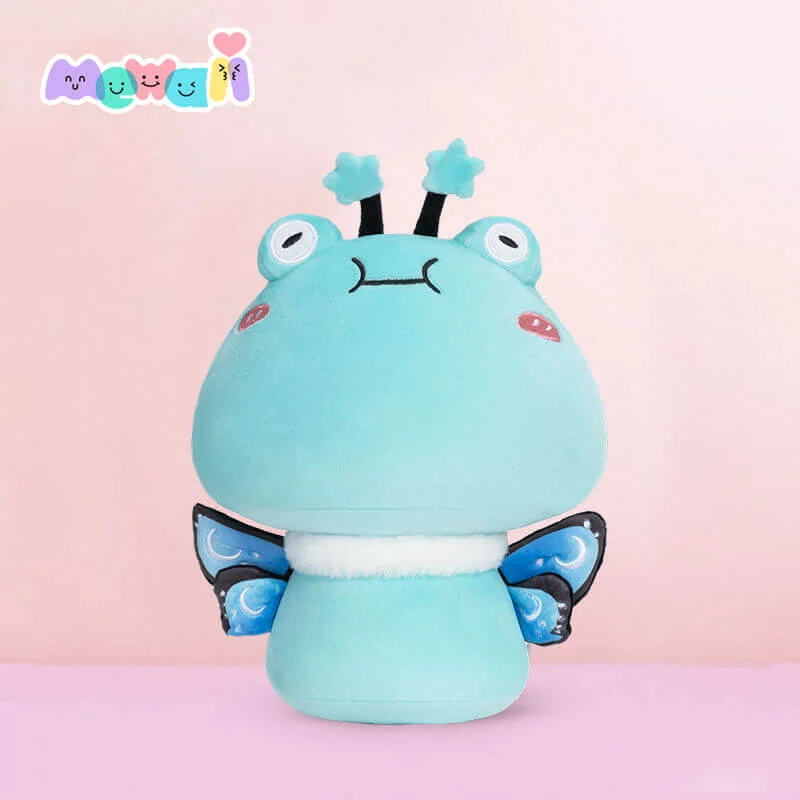 Mewaii® Mushroom Family Butterfly Frog Kawaii Plush Pillow Squish Toy