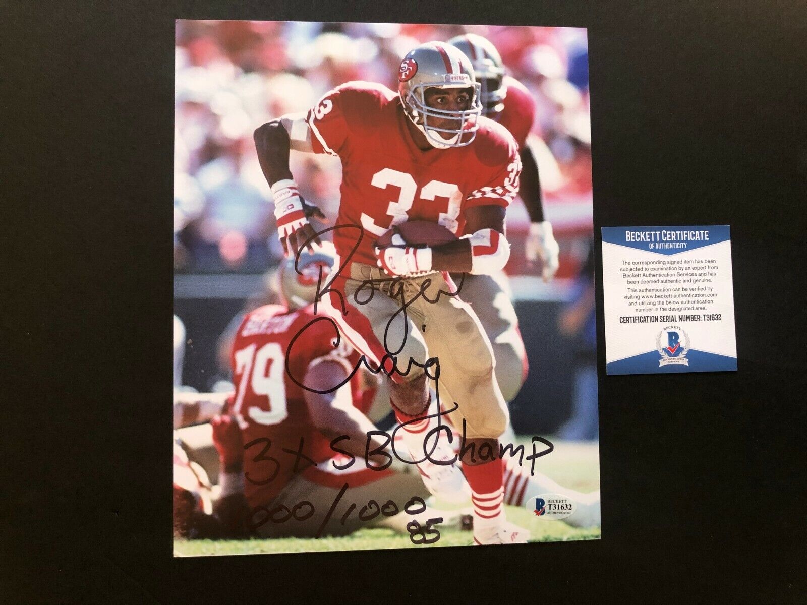 Roger Craig Hot signed autographed 49ers legend 8x10 Photo Poster painting Beckett BAS coa