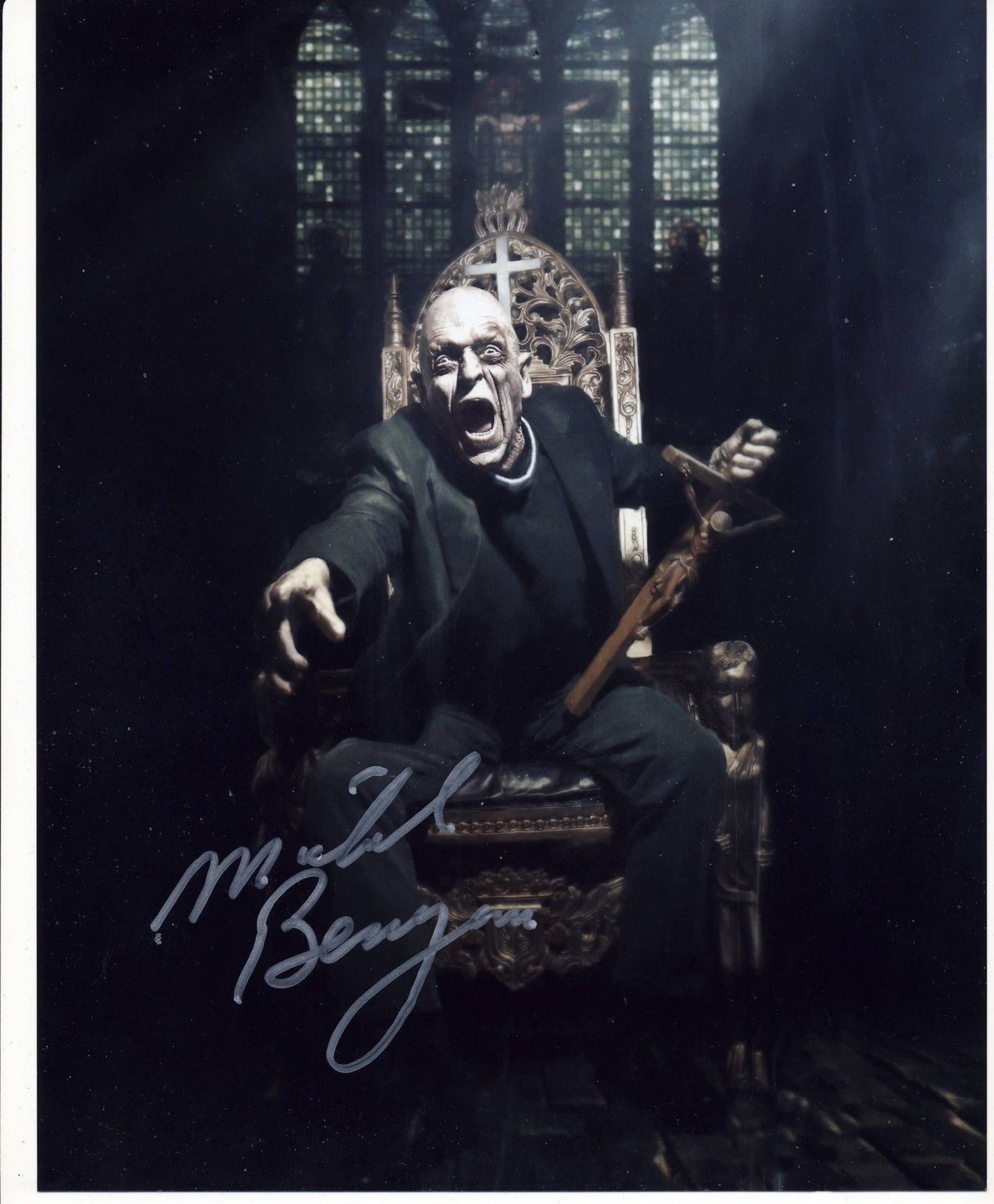 Michael Berryman Autograph Signed 10x8 Photo Poster painting AFTAL [6506]