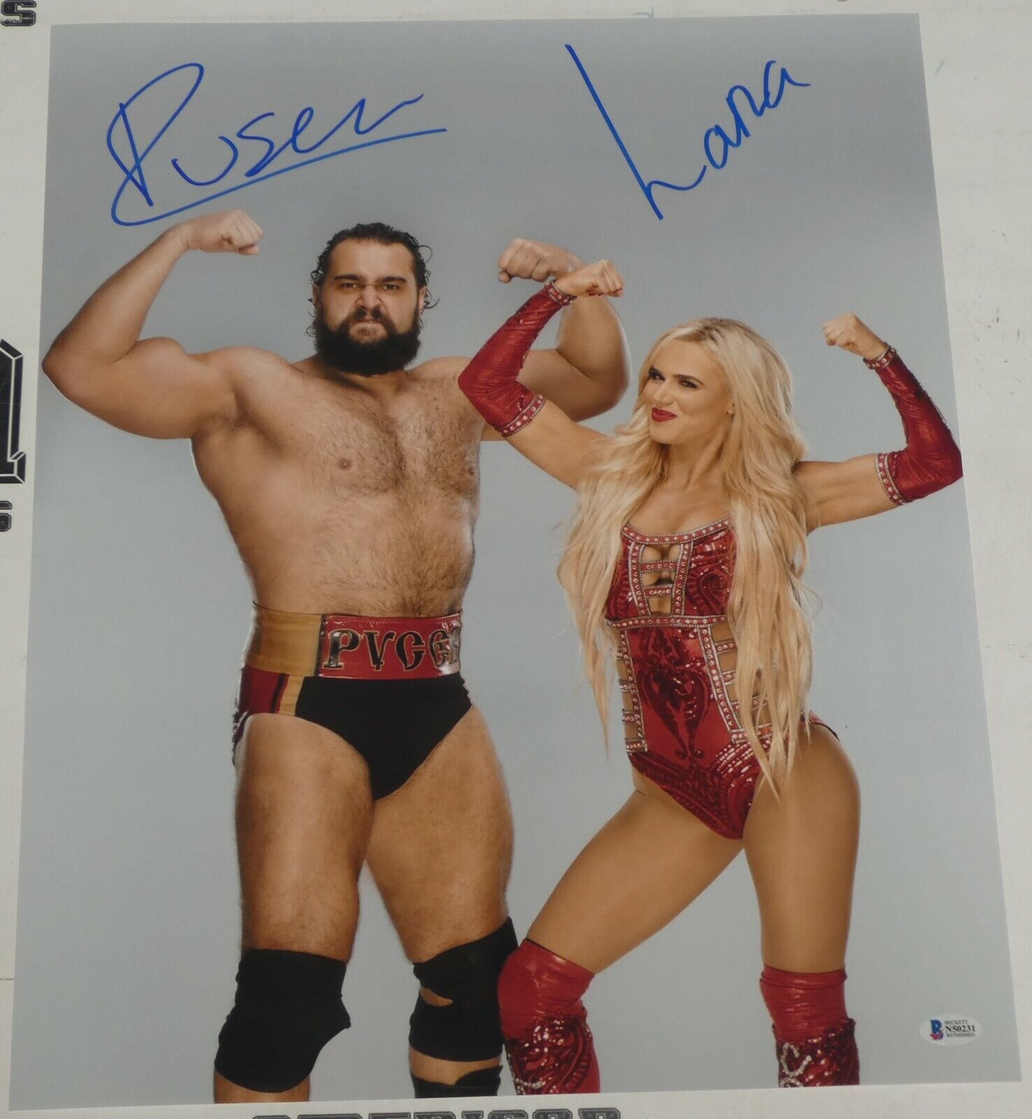 Rusev & Lana Signed 16x20 Photo Poster painting BAS Beckett COA WWE Total Divas Picture Auto'd 1