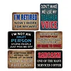 6pcs - Warning - Vintage Metal Signs(12*16Inch)