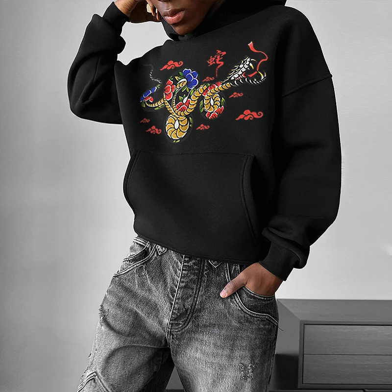 Happy Snake Year! Printed Men's Hoodie