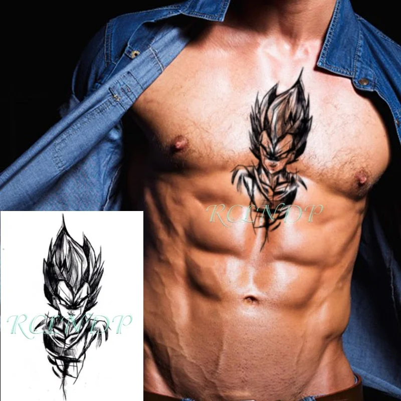 Waterproof Temporary Tattoo Sticker Broken Roman Clock Gear Big Size Body Art Flash Tatoo Fake Tatto Stickers for Girl Men Women