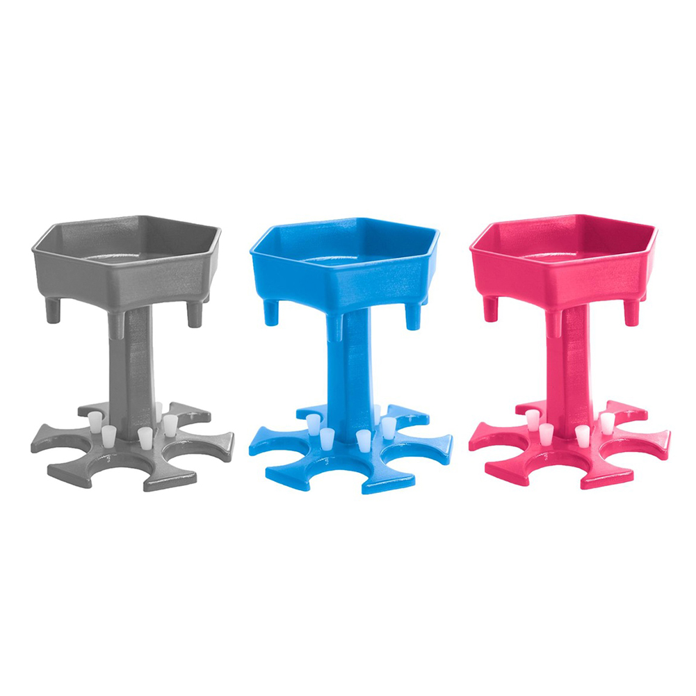 

Plastic 6 Shot Glass Dispenser Holder Show Bar Beer Wine Drink Glasses Rack, Grey, 501 Original