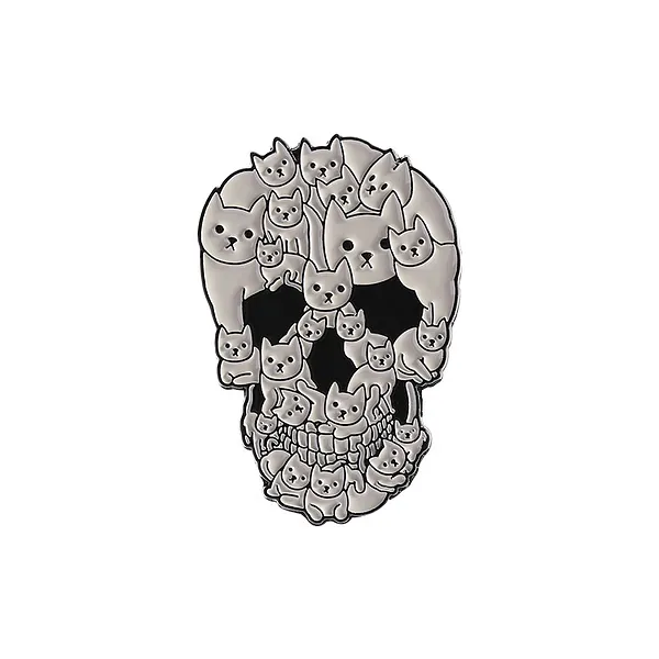 Foto del pin Halloween Cat Skull