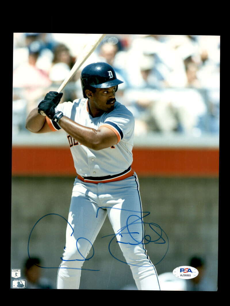 Cecil Fielder PSA DNA Cert Signed 8x10 Photo Poster painting Tigers Autograph