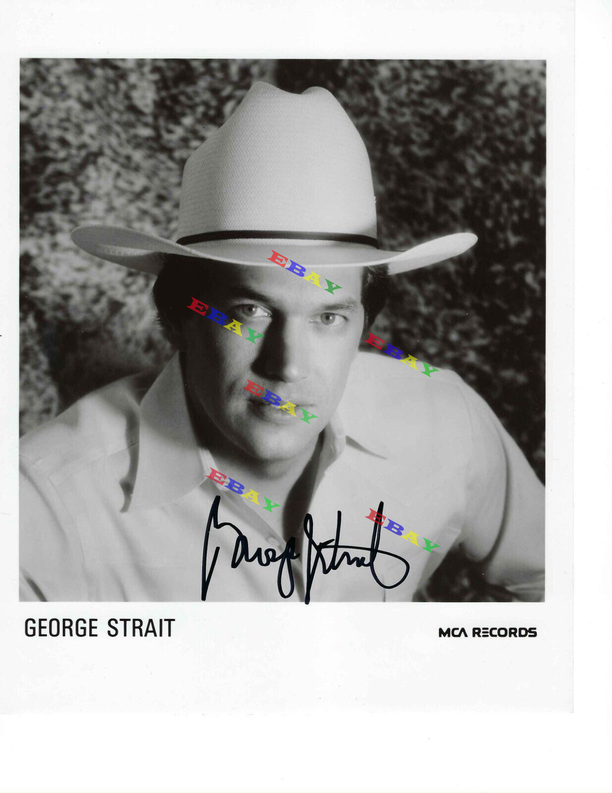 GEORGE STRAIT Autographed signed 8x10 Photo Poster painting Reprint
