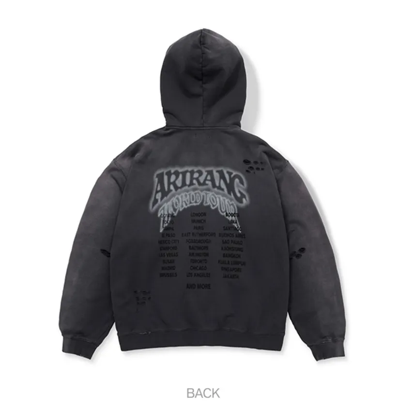 BTS ARIRANG Zip-up Hoodie （Charcoal）Lサイズ BTS ARIRANG World Tour Zip-up Hoodie (Charcoal)