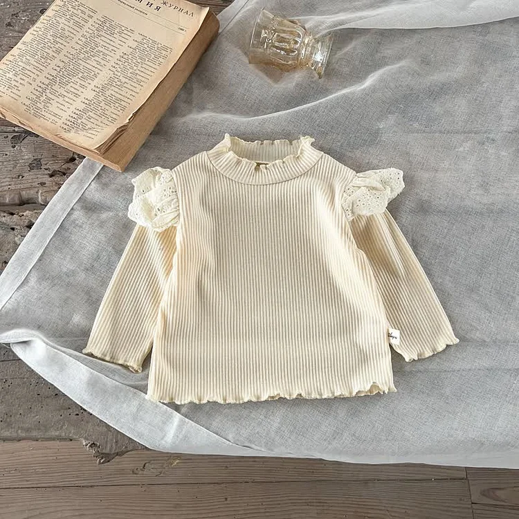 Baby Lace Ruffled Bottoming Shirt
