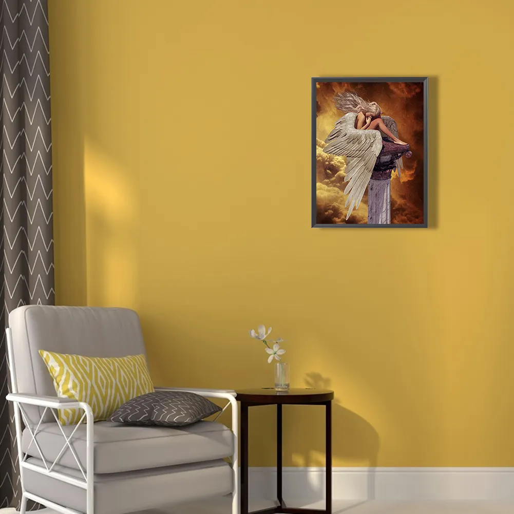 Full Round Diamond Painting 30*40cm - Winged Angel