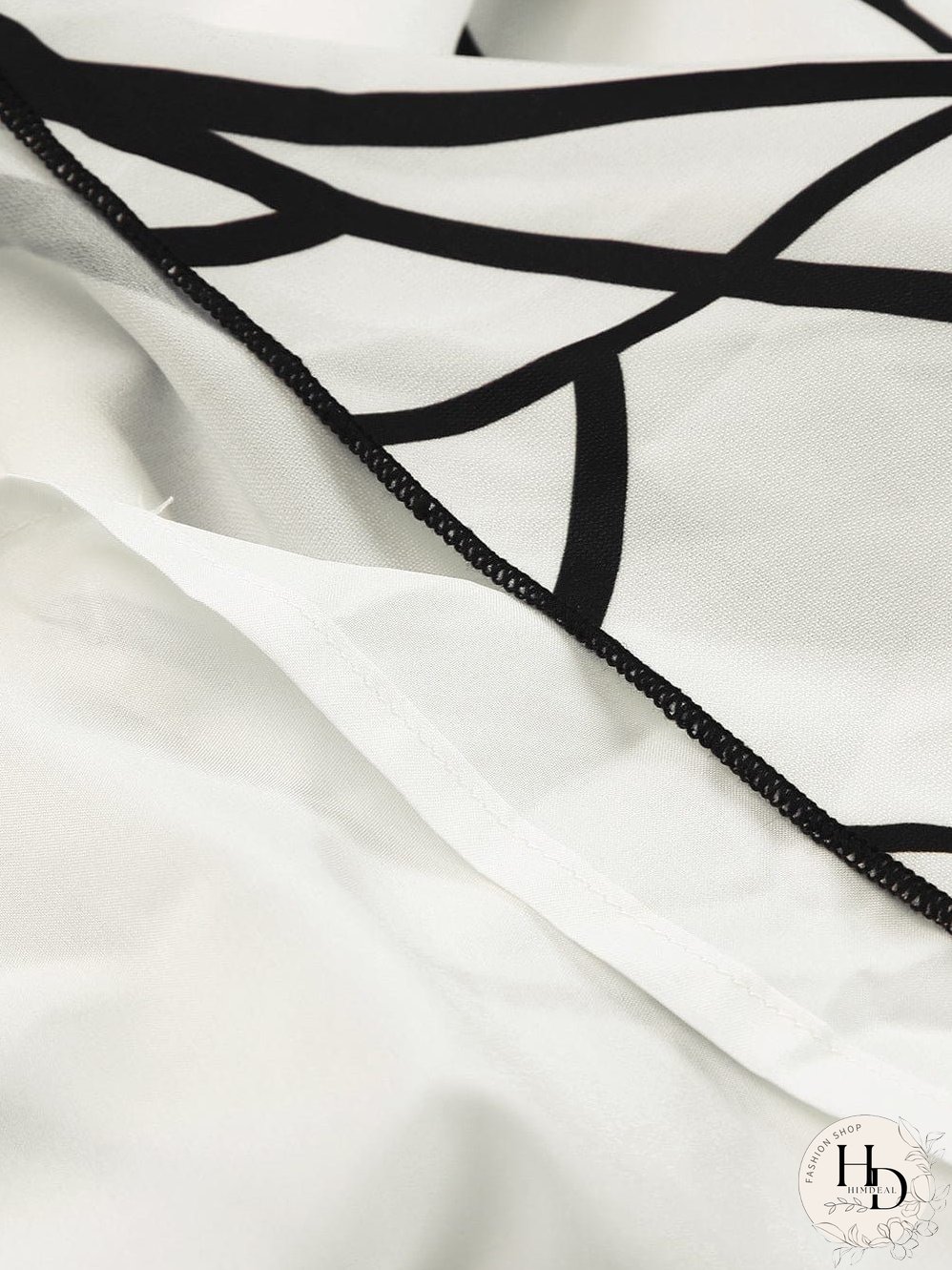 Tiered Maxi Dress with Abstract Faces