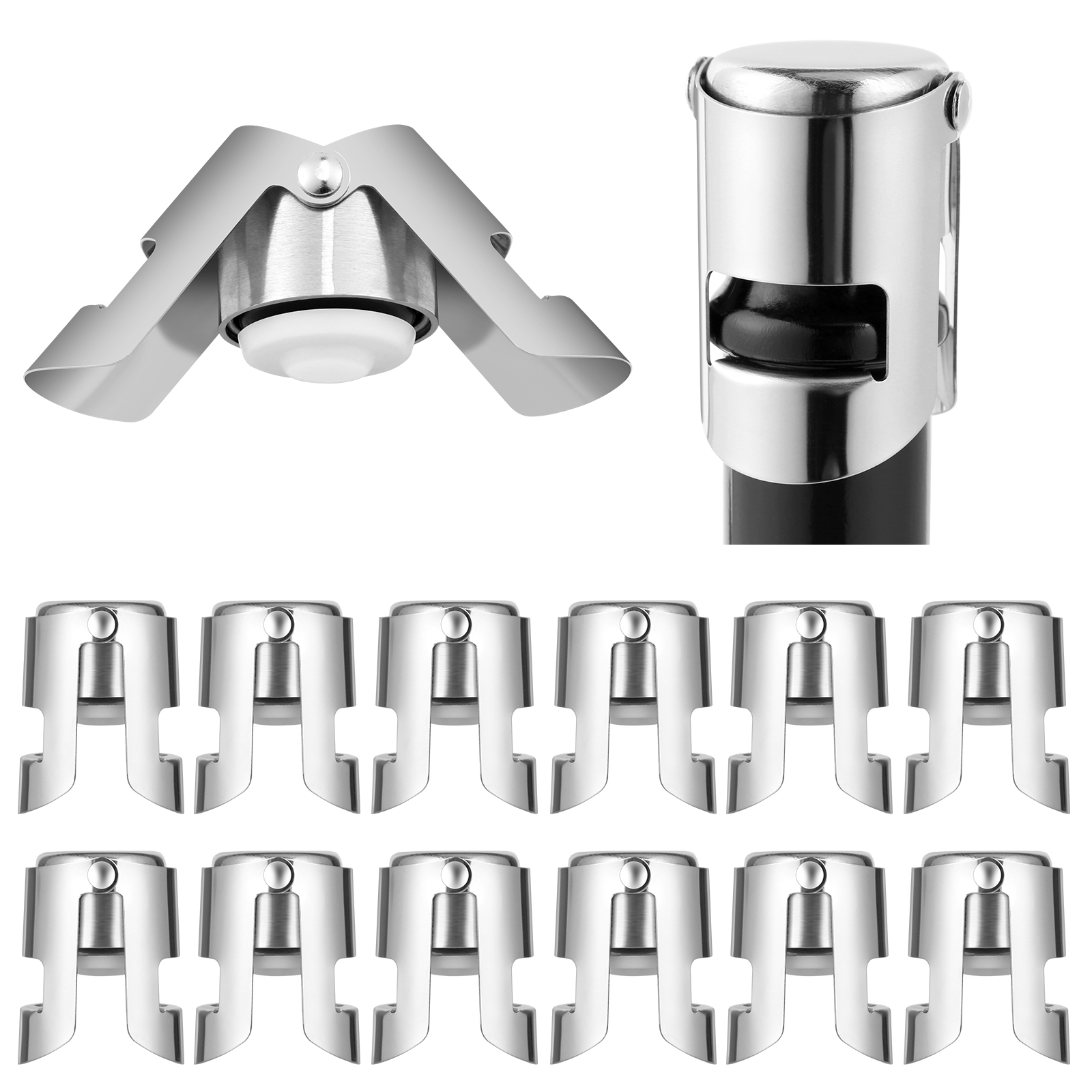 

Stainless Steel Champagne Bottle Stopper, 501 Original