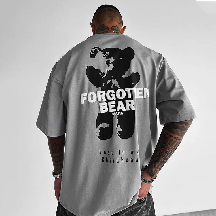 Men'S Forgotten Bear Print T-Shirt