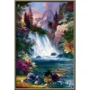 High mountains and flowing water | Full Round Diamond Painting Kits