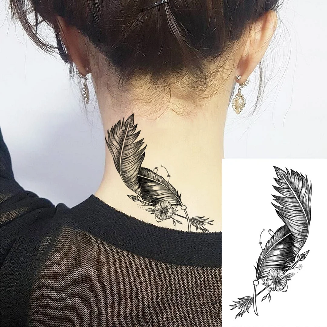 Realistic Whale Wrist Temporary Tattoos For Women Adult Sun Flower Fake Tattoo Sticker Waterproof Body Art Painting Tatoos Decal