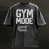 Gym Mood Washed And Used Pure Cotton T-shirt by Inlyline