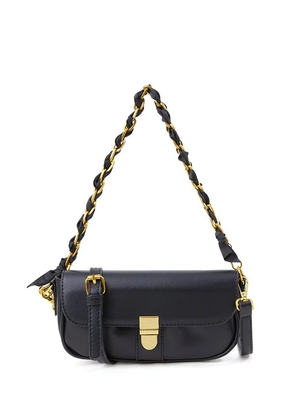 Letclo™  Kerchief Woven Chain Crossbody Bag letclo Letclo