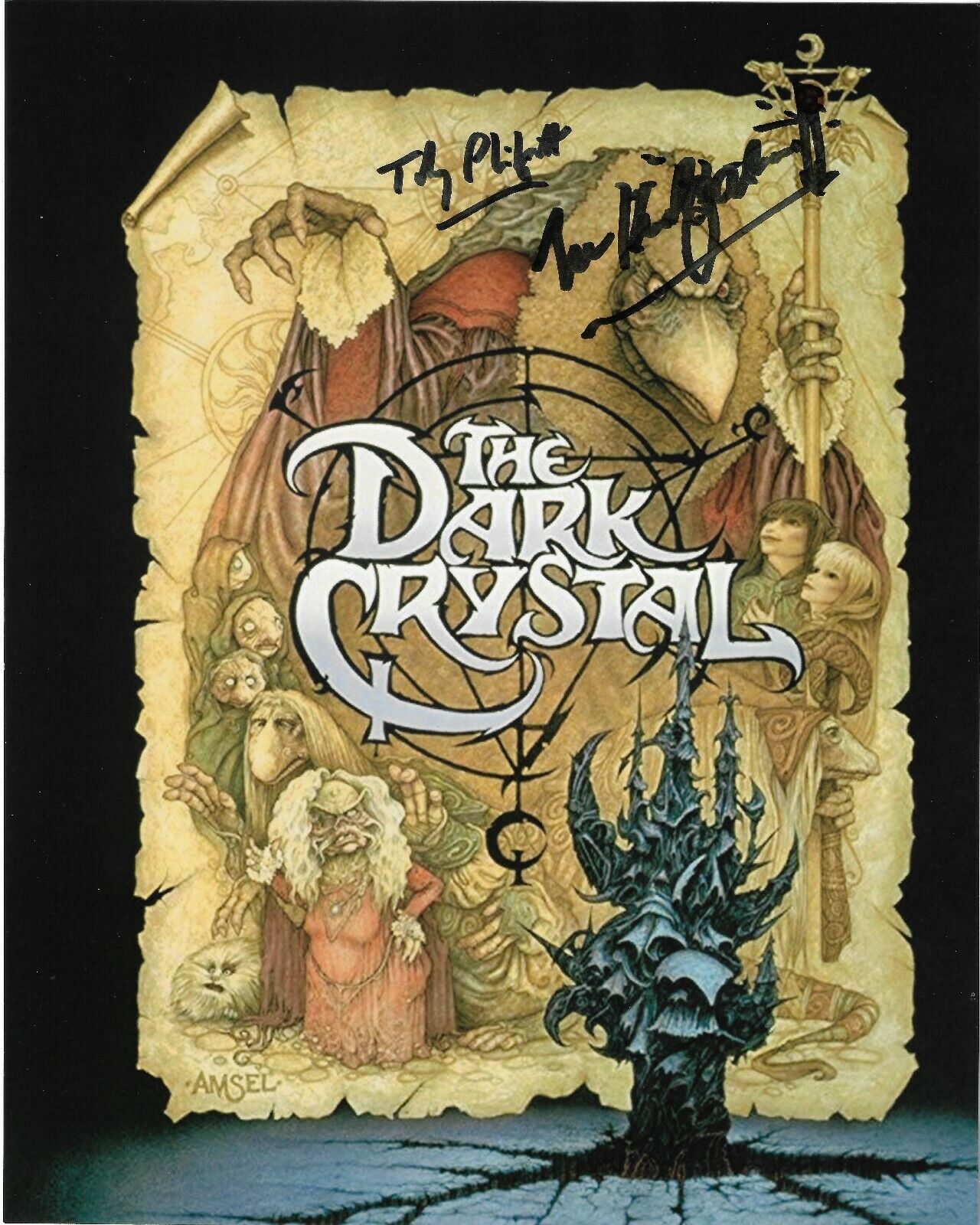 The Dark Crystal autographed 8x10 Photo Poster painting COA Toby Philpott and Michael Kilgarriff