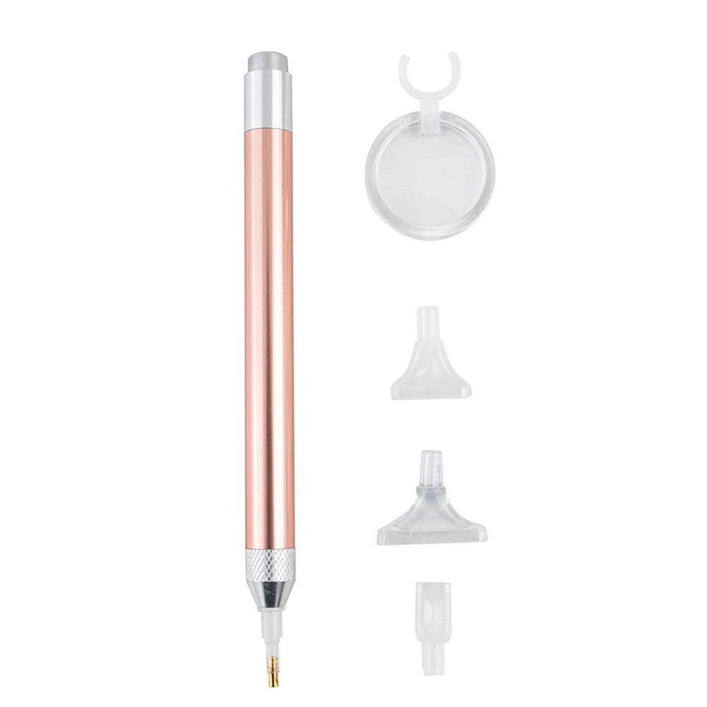 

1 Set Diamond Painting Tool Pen LED Point Drill Pen w/Magnifier (Gold), 501 Original