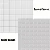 2pcs/5pcs set Large Diamond Painting Blank Canvas with Glue - Round/Square Blank Grid Canvas Empty for Customized Projects Multiple Size Options DIY Diamond Art Accessories