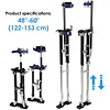 [US Local Warehouse] 48-60 Inch Drywall Stilts Adjustable Heights Painters Walking Finishing Tools