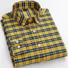 100% Cotton Men's Business Plaid Shirt