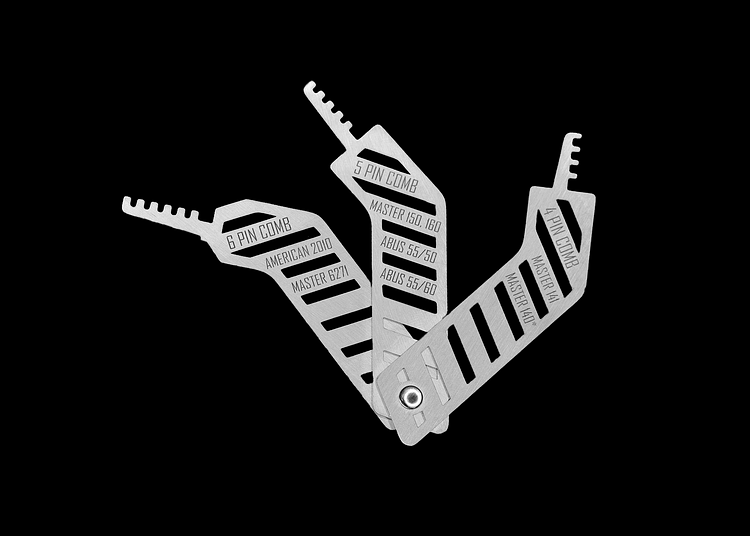 👍A Lock Pick Better than the Key，comb lock pick set