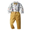 Baby Boy Printed Cotton Suit Fall Costume Set 2 Pcs