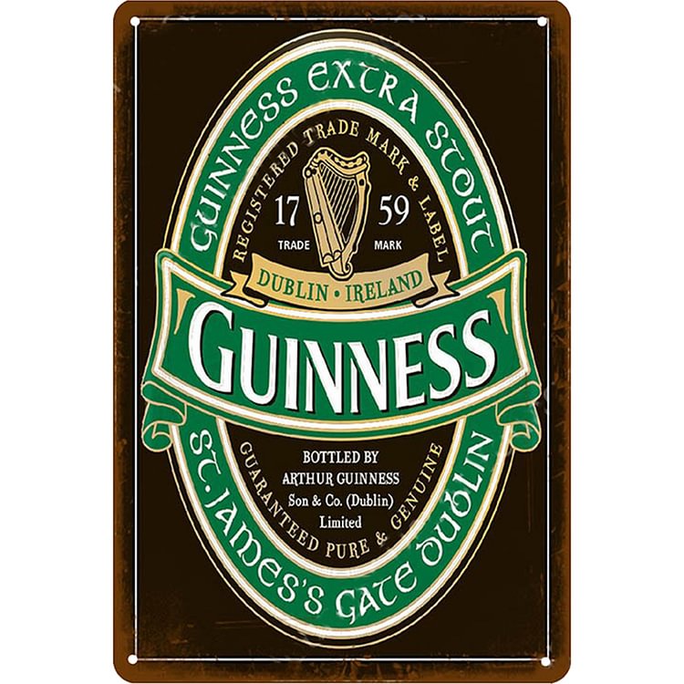 Guinness Beer - Vintage Tin Signs/Wooden Signs - 7.9x11.8in & 11.8x15.7in