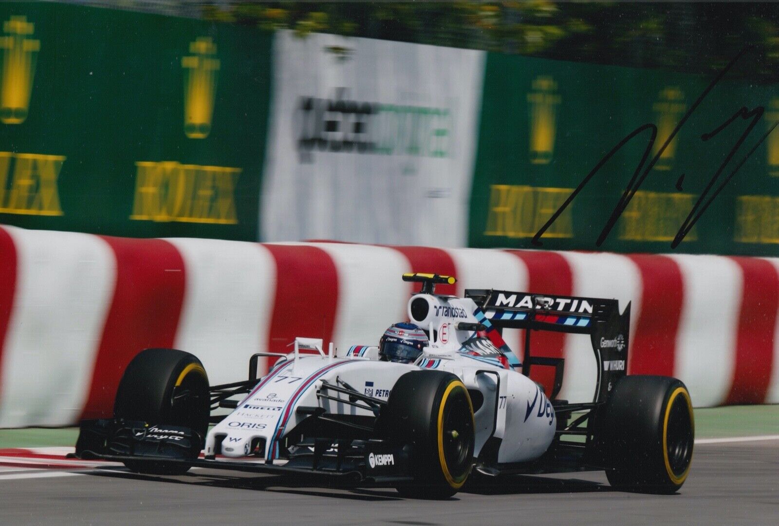 Valtteri Bottas Hand Signed 12x8 Photo Poster painting F1 Autograph Williams Martini Racing 3