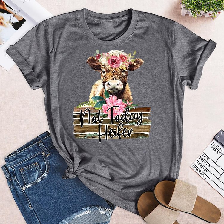 ANB - Not today Heifer Baby Retro Tee-05791