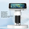 USB Digital Microscope 1000X, 2 in 1 12MP Video Camera Microscope for Adults, 6 LED Fill Lights, 3.97 Inch Screen, Rechargeable, for Circuit Board Repair