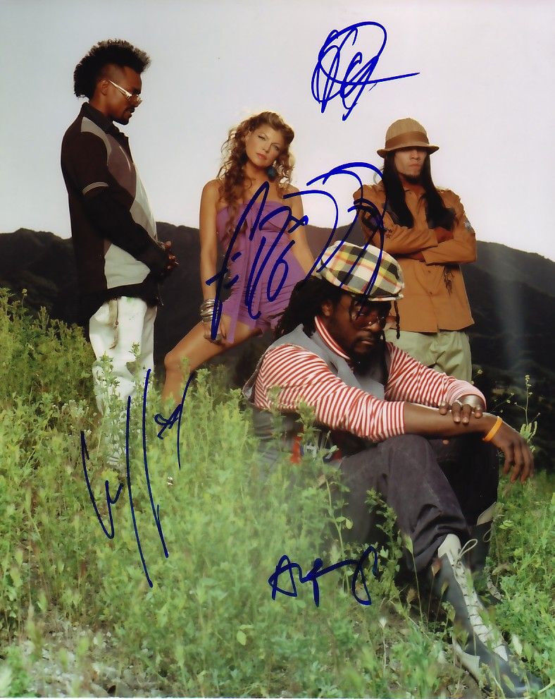 BLACK EYED PEAS AUTOGRAPH SIGNED PP Photo Poster painting POSTER