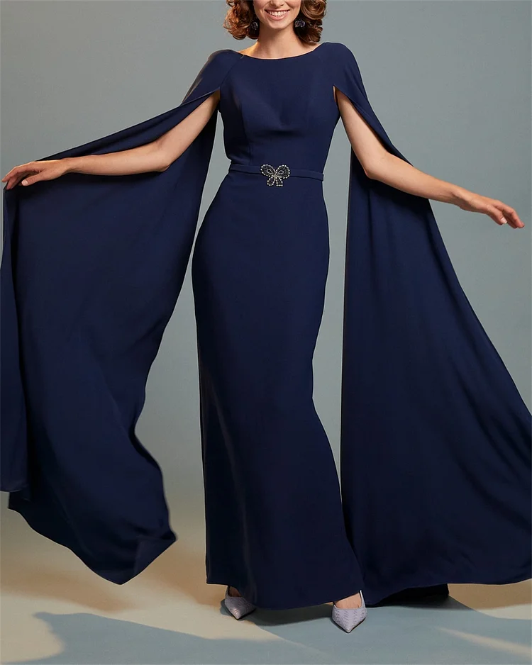 Women's Dark Blue Raglan Sleeve Dress