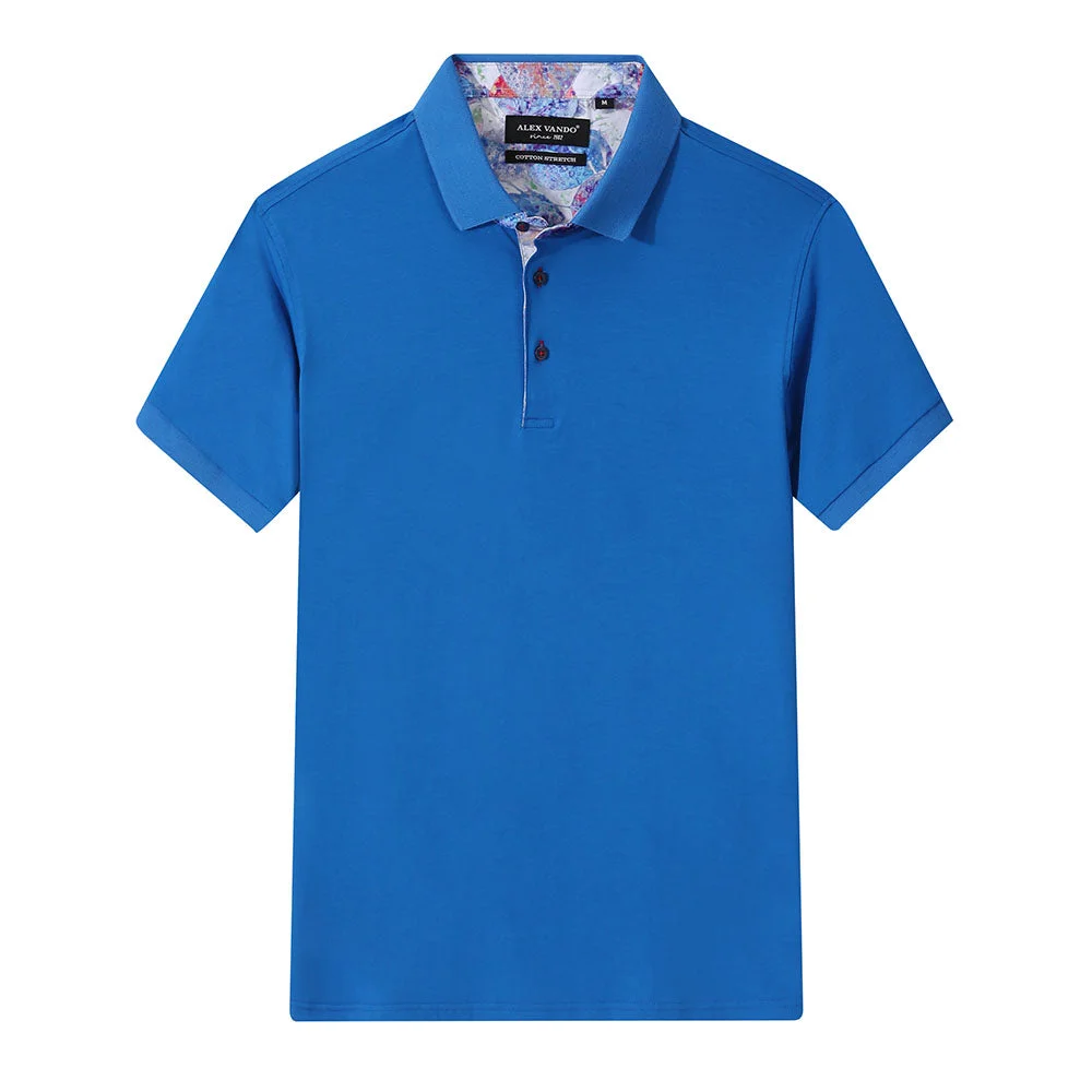 Fashion Casual Polo Royal Blue