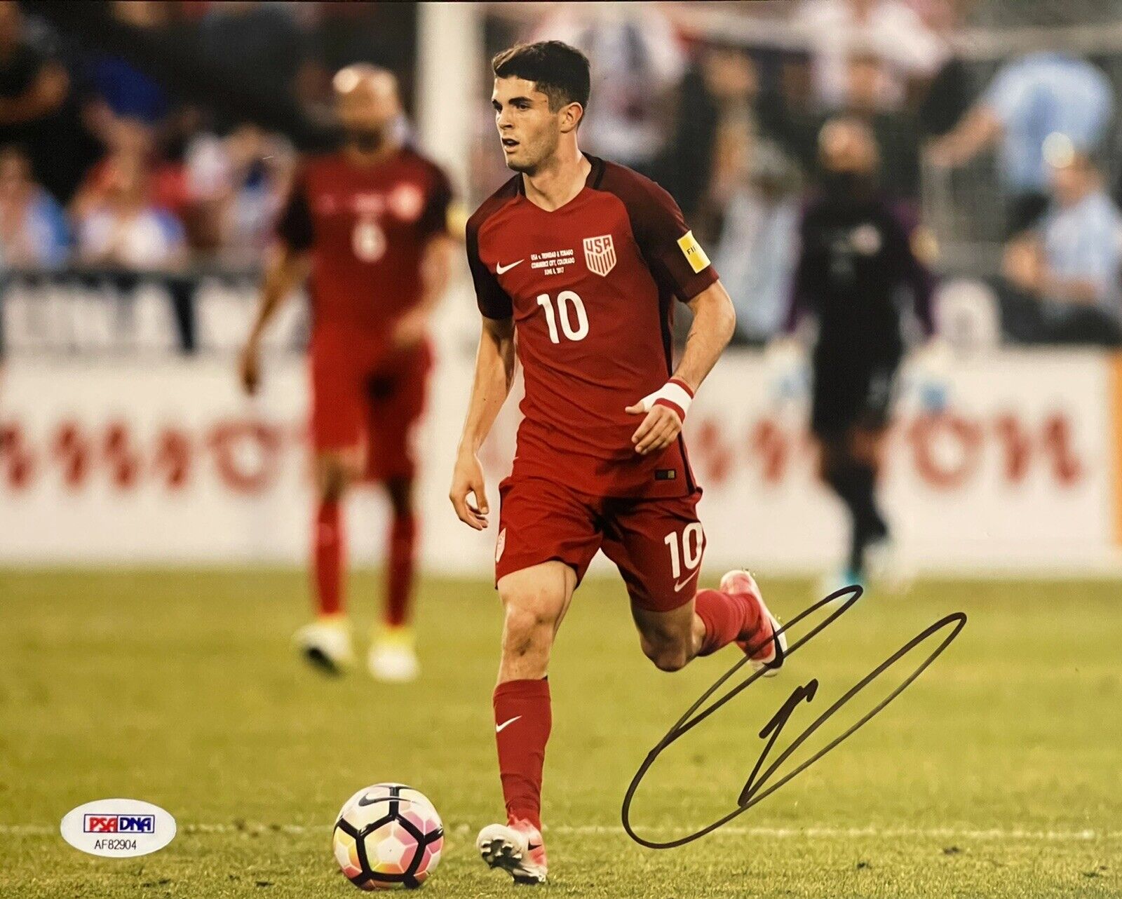 Christian Pulisic Signed Autographed Team USA 8x10 Photo Poster painting Chelsea FC Psa/Dna